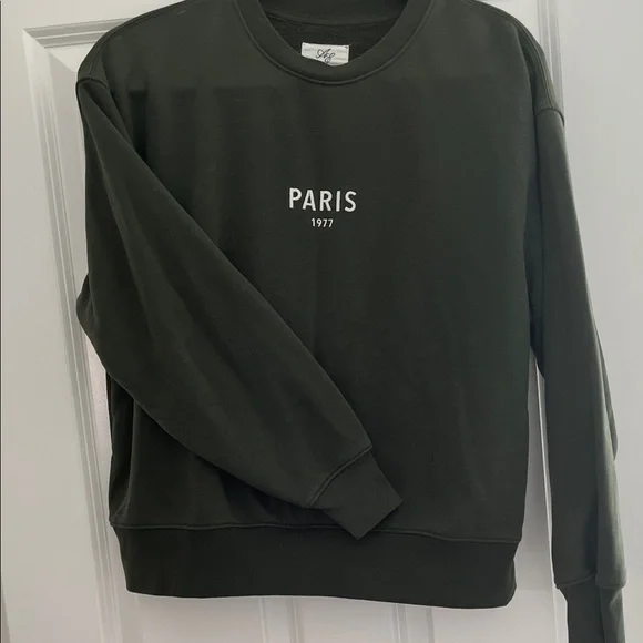 American Eagle Outfitters Dark Green Sweatshirt - Picture 4 of 6